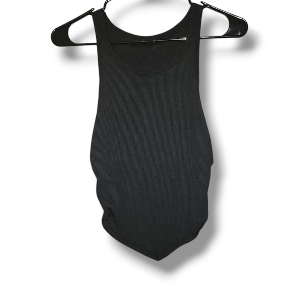 Black Sleeveless Tank Top